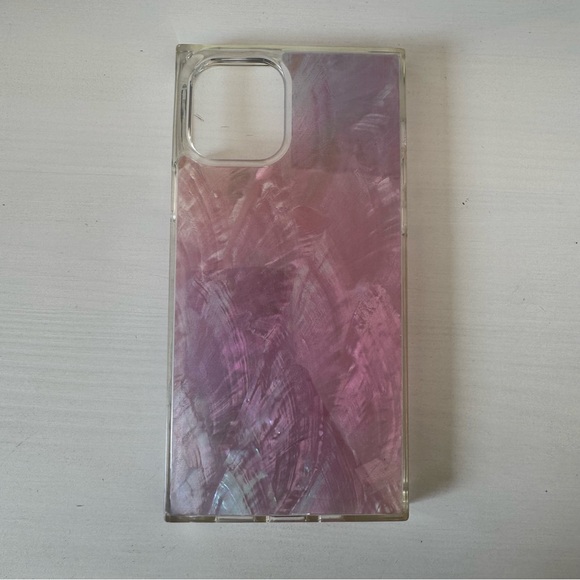Taylor Swift Pink Mother of Pearl iPhone 12/12 Pro Case Square - Picture 2 of 4